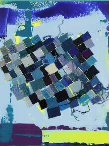 ip by artemonium 2023 fili di arianna blu 60x60 tecnica mista